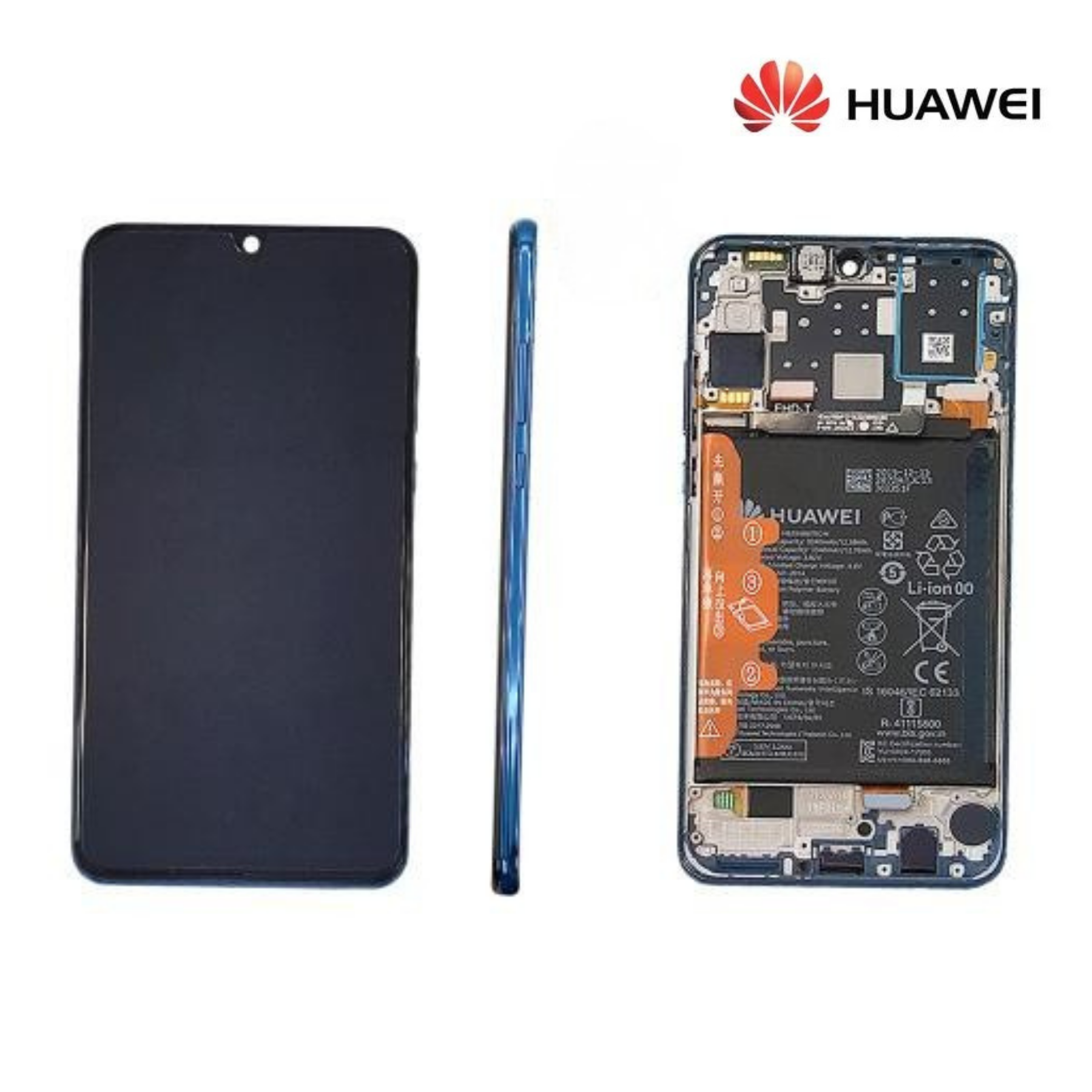 Huawei nova Y72 Black LCD service pack (no battery)